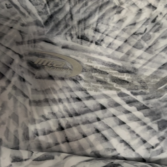 NEW NEVER WORN MTA SPORT BLACK AND WHITE CROPPED LEGGINGS - Picture 4 of 4